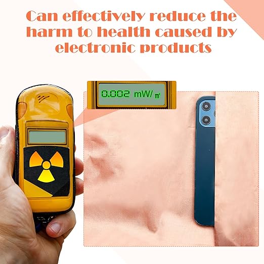 VitalCozy Faraday Fabric, Copper Faraday Cloth for EMP Shield,grounding Mobile Phone,WiFi, GPS Copper Nickel Fabric Material Blocks Rf Signals(1 Sheet,197"x43")