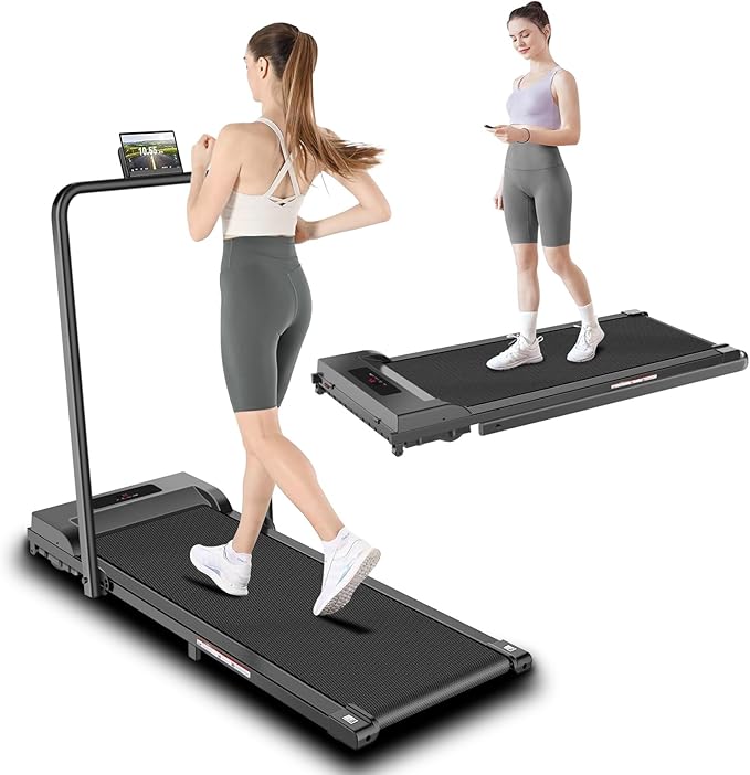 Walking Pad, 3.0HP Walking Pad Treadmill with Handle Bar, 3 in 1 Portable Under Desk Treadmills for Home,Foldable Treadmill for Small Space,Compact Home Treadmills with Remote Control,300LBS Capacity