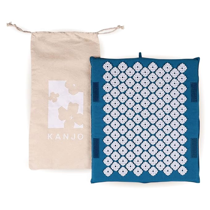 Kanjo Memory Foam Acupressure Foot Mat | Pressure Point & Acupressure Mat for Feet | Helps Relieve Plantar Fasciitis, Heel Pain & Arch Pain | for Use at Standing Desk