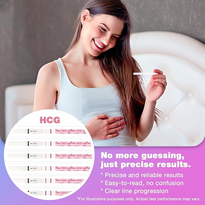 Easy@Home Ovulation Test Strips Powered by Premom Ovulation Predictor APP, FSA Eligible, 40 Ovulation Test and 10 Pregnancy Test Strips, 40LH +10HCG | Package May Vary