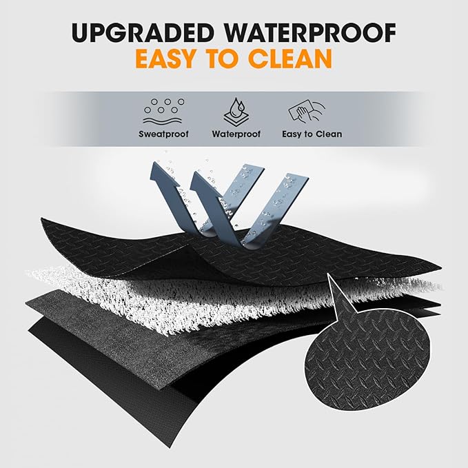 Walking Pad Mat for Carpet, Treamill Mat for Hardwood Floors, High Density, 1/4 Thickness, Folable, Floor Protection Mats for Bike, Elliptical, Treadmill