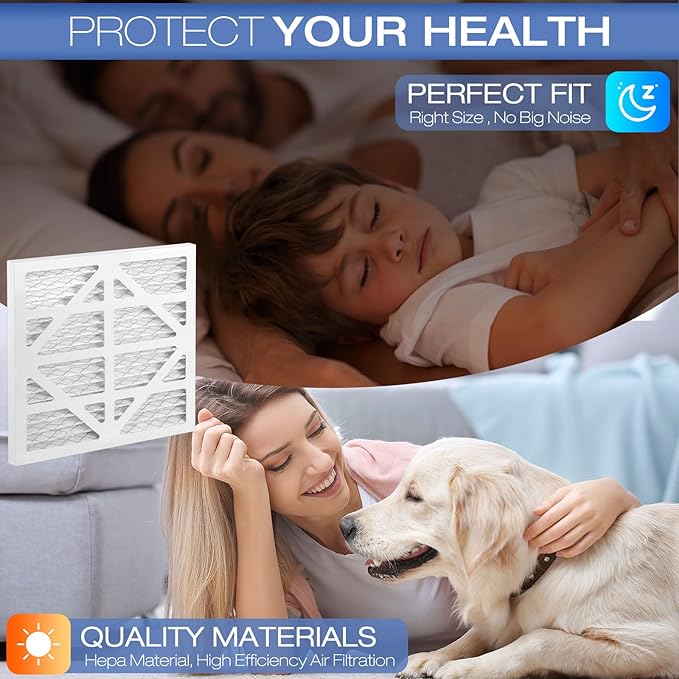 5-Pack HEPA 500 Air Scrubbe Replacement Compatible with MOUNTO HEPA 500, Bluedri AS550,Dri-Eaz HEPA500, Easy Installation MERV 13 Air Filtration System Filter Size 15.75x 15.75 x 0.75in (5)