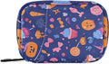Candy Halloween Pumpkin Travel Pill Organizer Case Box Container Weekly Portable Vitamin Medicine Holder Storage Bag with Zipper Removable