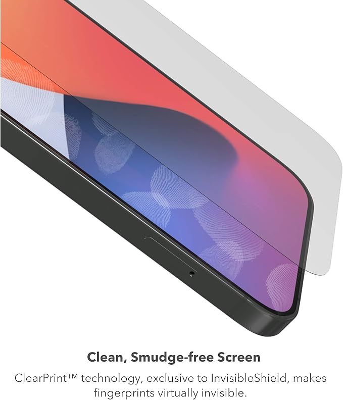 ZAGG Glass Elite Privacy Screen Protector for iPhone 12 Pro Max, Two-Way Privacy Filter, 4X Stronger, Anti-Fingerprint Technology, InvisibleShield, Easy to Install