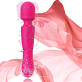 Electric Handheld Double-Ended Available Shoulder Neck Back Relaxation Tools Portable Travel Home Work Sports Out Use Relieve Deep Tissue Whole Body Muscle Pain Fatigue - Rose