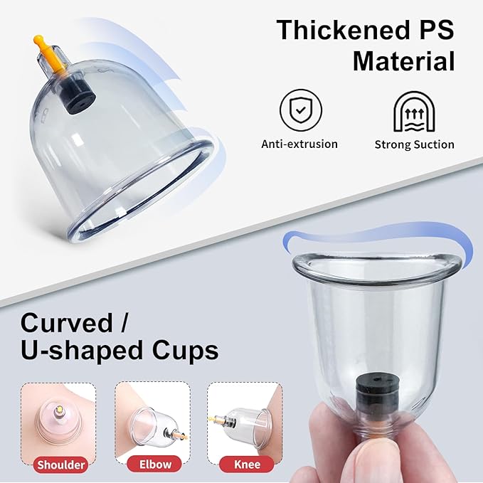 Cupping Therapy Set,24 Cups Chinese Cupping Set with Pump, Hijama Massage Kit for Body Massage, Pain Relief