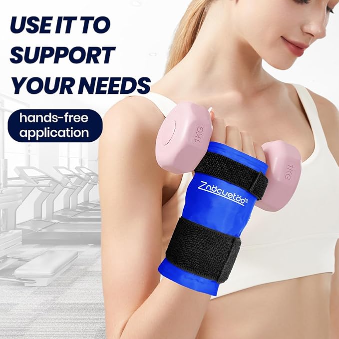 Wrist Hand Ice Pack Wrap 2 Pack-Reusable Gel Hot & Cold Therapy for Wrist Elbow Hand Pain Relief from Carpal Tunnel, Soreness,Rheumatoid Arthritis, Tendonitis,Swelling, Bruises & Sprains