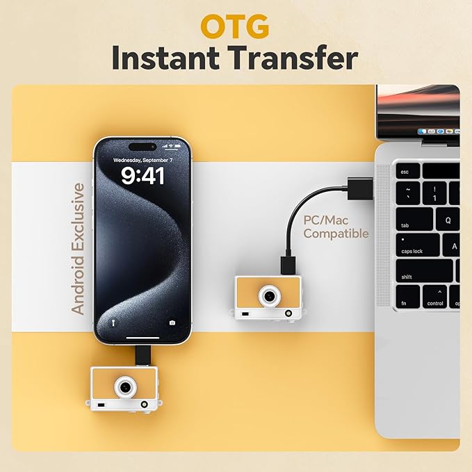 Keychain Camera, 16GB Mini Digital Camera with 2K 20MP & 5 Filters, Mini Camera for Travel and Vlog, Friends Birthday Gifts, Bag Charm