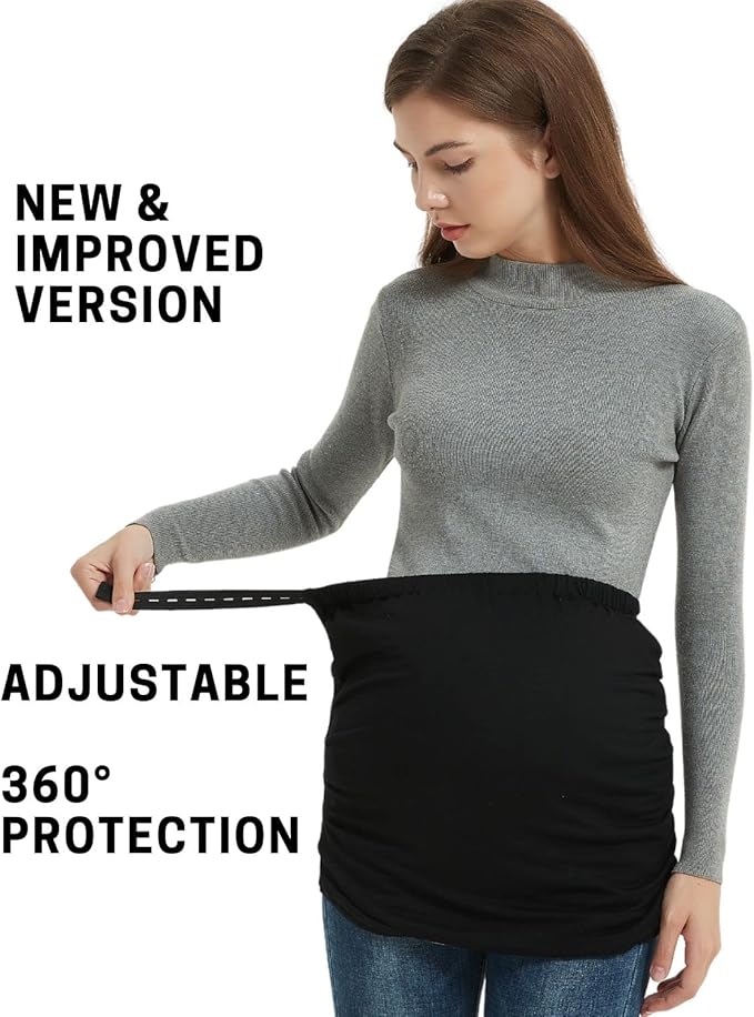 Radia Smart EMF Protective Pregnancy Belly Band, 5G Blocker Shielding Maternity Black