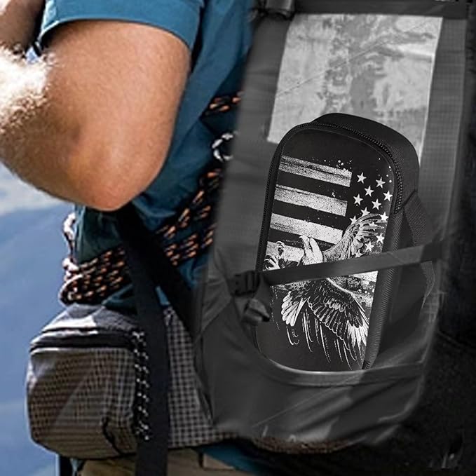 American Flag Eagle Diabetic Supplies Travel Case Insulin Pen Cooler Case Medication Insulated Organizer for Glucose Meter and Diabetic Supplies Diabetic Supplies Bag Carrying Cases