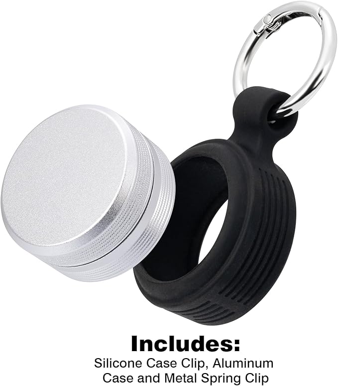 Premium Carrying Case – Small Metal Travel Pill Box, Waterproof Pill Container Keychain Pill Holder, Portable Medicine Pill Organizer for Earplugs, Jewelry, Compatible with Loop, Vibes & Eargasm