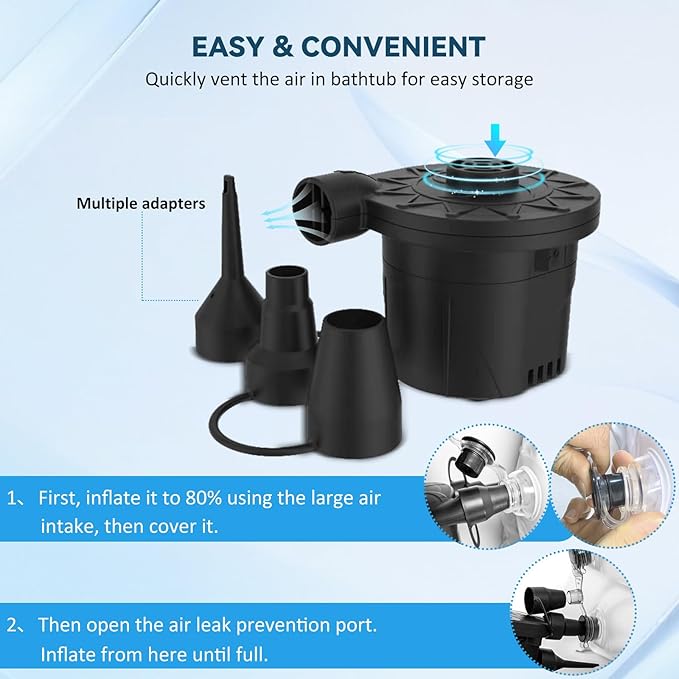 Bedside Shower Bath Kit,Inflatable Bed Bath,Medical grade PVC Bedside Shower Bathtub Kit,Bed Baths for the Disabled,Suitable for Disabled People, Elderly Pregnant Women, Etc（single layer）