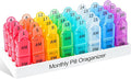 Monthly AM/PM Pill Organizer 2 Times a Day- Colorwing 2nd Gen 30/31-Day Pill Box with Secure Lids, BPA-Free & Sensor-Friendly Design | Large Compartments for Vitamins, Supplements, Medications