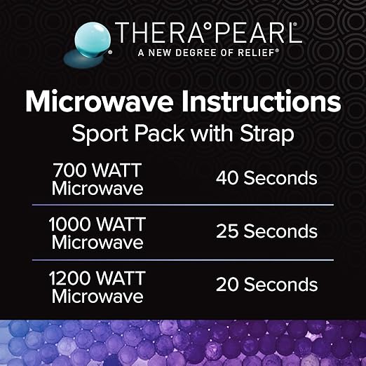 TheraPearl-14070 Color Changing Reusable Hot Cold Pack with Strap, Sports Size Ice Pack with Gel Beads, 11" x 4.5"