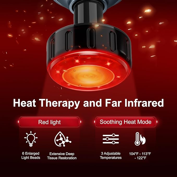 Massage Gun with Heat, Deep Tissue Back Massager for Pain Relief, Mini Muscle Percussion Massage Gun, Birthday Gifts for Men Women Da Home, Office & Travel, Blue