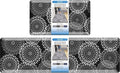 LuxStep Kitchen Mats for Floor,0.47 inch Thicker Cushioned Rug Anti-Fatigue Mats for Kitchen Decor Accessories,Waterproof Non-Slip Mats and Rugs Set for Office,Laundry 17.3"×29"+17.3"×60",Black