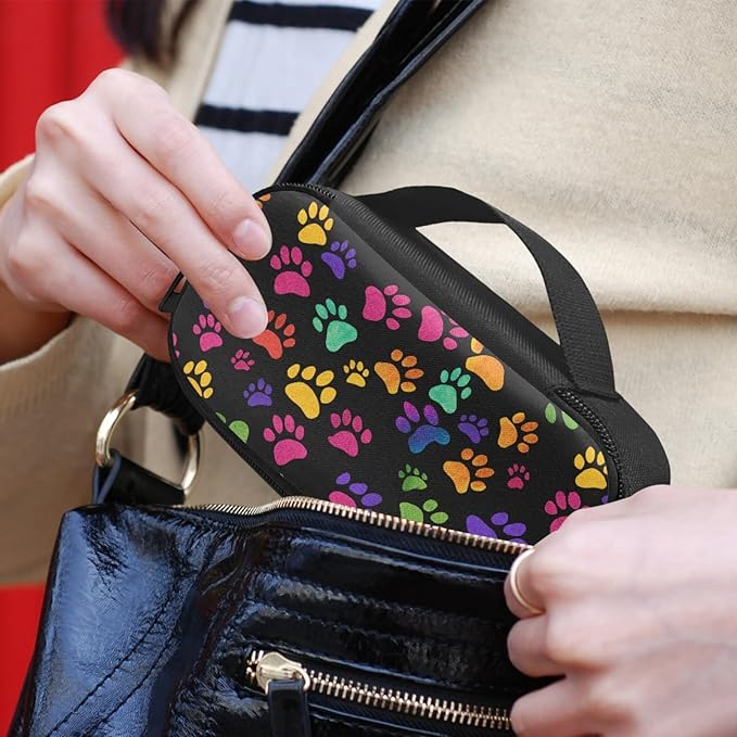 Colorful Paws Insulin Cooler Travel Case for Glucose Meter Medication Insulin Pens and Other Diabetes Care Supplies Diabetes Organizer Bags with Mesh Pockets