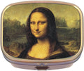 Mona Lisa Brass Rectangle Pill Box