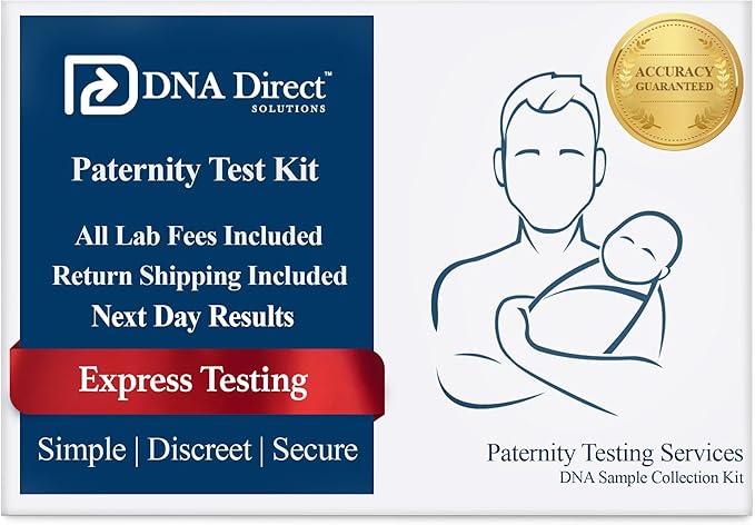 DNA Direct - Reliable at-Home Paternity Test for Child and Father, Fast and Dependable Paternity Test Results in 1-2 Days, All Lab Fees and Express Return Included