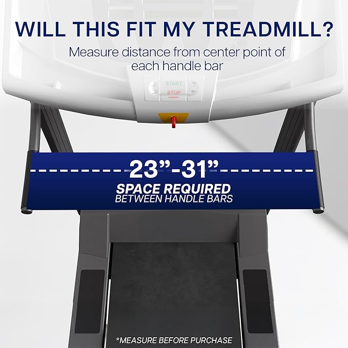 VIVO Universal Treadmill Desk, Ergonomic Platform Designed for Notebooks, Tablets, Laptops, and More, Workstation for Treadmill Handlebars up to 31 inches, Black, STAND-TDML2