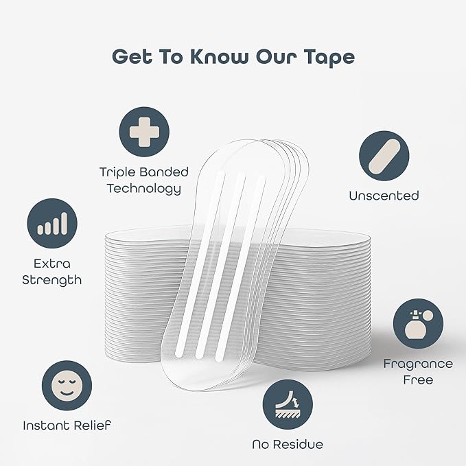 SleepHabits 45PC Breathing Strips, Non-Toxic Tested Nose Strips for Breathing & Sleep | Nasal Strips for Snoring Solution | Extra Strength for Sensitive Skin | Nasal Strips for Sleeping, Unscented