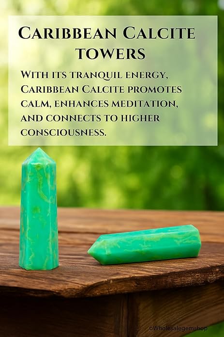 WholesaleGemShop 3 Inch Gemstones Obelisk Tower Jumbo Facet Aura Rock Crystal Natural Polished Earth Wand Spirit