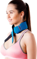 Cool + Relief Cooling Ice Pack Bandana - 16 x 2.5 x 0.8 Inch Head Wrap with Cool Pads (Pack of One) in Blue