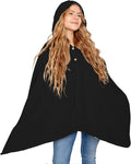 EMF Protection Poncho, Wrap. Wearable Blanket with Hood. Block EMF, RF, WiFi, Bluetooth. 72"x28". Black Color. For Men and Women.