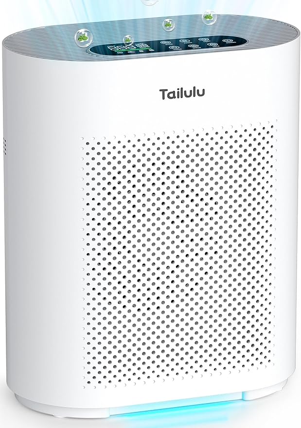 Air Purifiers for Home up to 2200 Ft² Large Room, H14 Hepa Air Purifier with PM2.5 Air Quality Monitor Display, Air Cleaner Filter Smoke, Pet Dander, Dust, Odor, Pollen for Office, Bedroom, Allergies