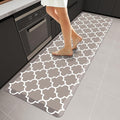 WISELIFE Anti Fatigue Floor Mat - 4/5 Inch Thick Kitchen Mat Non Slip Waterproof Heavy Duty Ergonomic Comfort Mat Durable for Home, Office, Sink, Laundry,(22" x 72", Khaki)