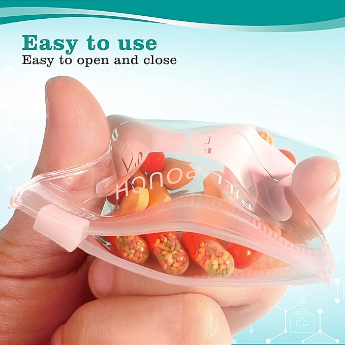 36 Packs Pill Pouches BPA Free Pill Bags 12mil Come with Mark Pen 3 x 2.75 inch Small Zip Bags with Write-on Label Seal Ziplock Pill Pouch for Travel Pill Organizer, Jewelry, Small Craft Pieces