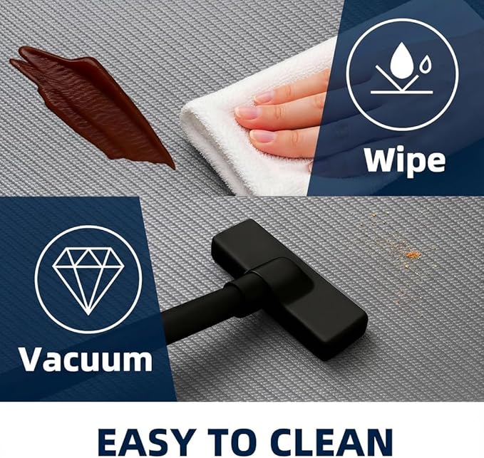 Kitchen Mat Cushioned Anti Fatigue, 0.75" Waterproof,Non Slip Kitchen Rugs, Memory Foam Comfort Mat for Standing at Home,Office,Sink,Laundry(17"x31" Grey)