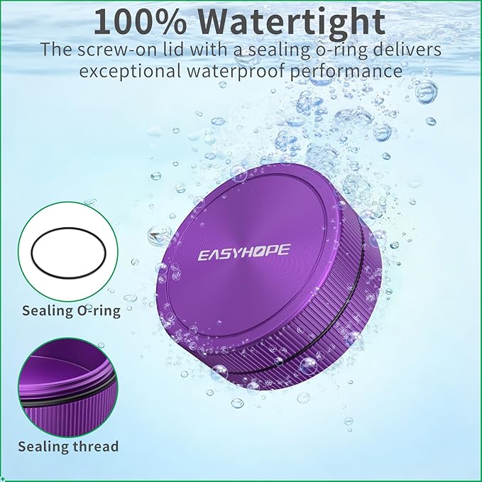 Small Pill Box & Earplug Case, (2 Pack) Metal Aluminum Alloy Waterproof Mini Travel Medicine Organizer - Portable Container, Hold Jewelry Vitamins, Fish Oil - Compatible with, Loop, Vibes, Eargasm
