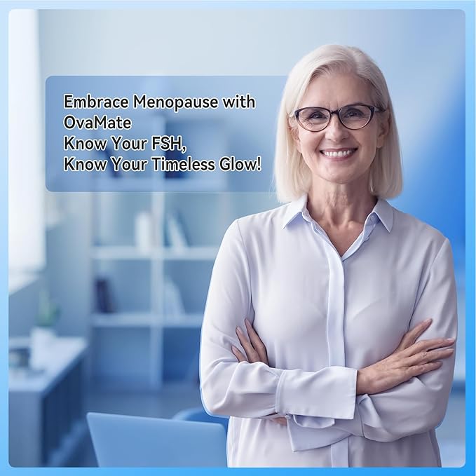 Menopause Rapid Test, FSH Hormone Test for Women at Home, Hormone Balance Test Strips with Optimal Sensitivity, Calculator APP (for iOS & Android) Accurately Track. 10 Pieces.