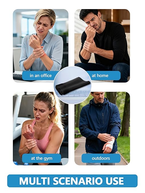 Wrist Ice Pack Wrap for Hand, Thumb & Arm with Extended Coverage, Carpal Tunnel Cooling Sleeve for Better Putting On & Off, Cold Gloves Reusable