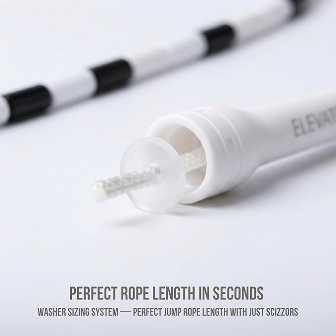 Elevate Rope Professional Beaded Jump Rope - 3m Adjustable, Quality Beads & Poly Cord - For Freestyle, Cardio & Tricks - All Levels & Indoor/Outdoor Use