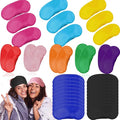 100 Pcs Sleep Masks Bulk Blindfolds for Adults with Adjustable Strap Individually Wrapped for Party Games Travel & Team Building - 10 Colors
