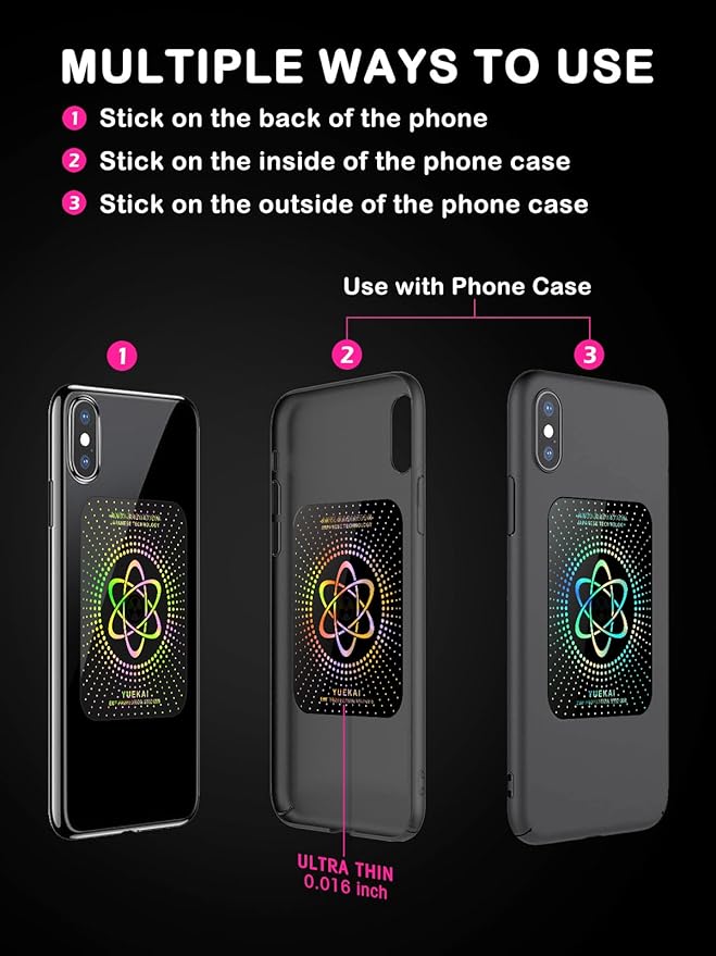 Stickers for Cell Phones/Laptops/Tablets/All Devices, [Reusable], Healthy and Stylish, Suitable for Anyone, 2.4 x 2.0 x 0.02 inches - (10 Pcs)