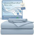 Silver Infused Bed Sheets Set, Cooling Tencel Sheet with Self-Cleaning Technology for 3X Freshness Sleep, Hypoallergenic & Breathable sheet Perfect for Hot Sleepers & Sensitive Skin (Blue, Full XL )