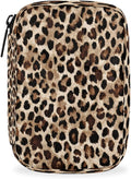 Leopard Print Cheetah Pill Case Everyday Travel, 7 Day Weekly Medicine Pill Box Compact Portable Pills Bottle Organizer with Zipper for Daily Vitamin Medicine Holder Bottle Organizers Bag