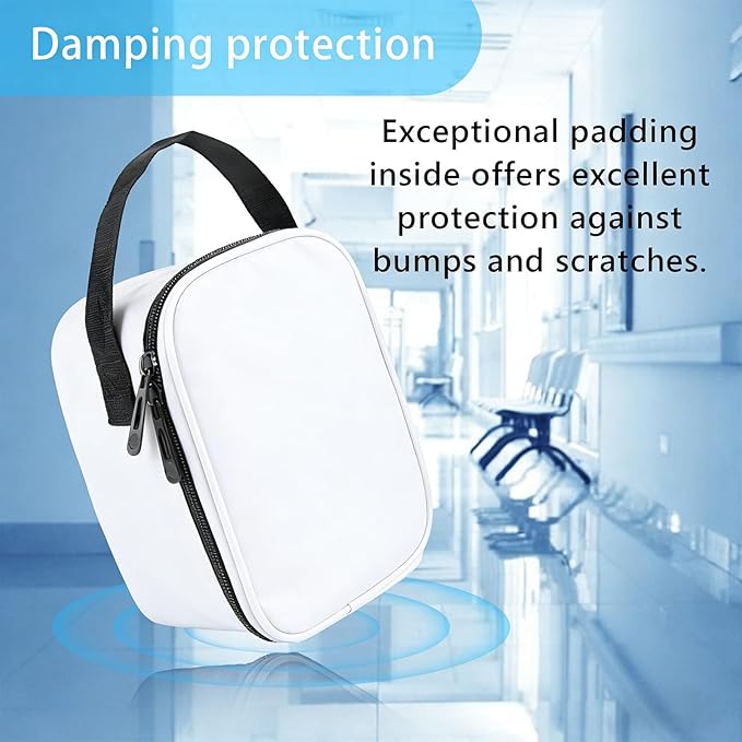 Home Blood Pressure Monitor Portable Storage Organizer Bag with Handle Compatible with Smart Upper Arm Blood Pressure Monitor,Digital Wrist Blood Pressure Monitor Travel Carrying Storage Bag(Bag Only)