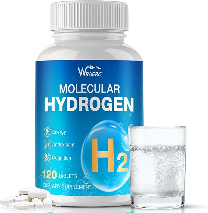 Hydrogen Water Tablets with Magnesium -12 PPM Hydrogen Tablets for Drinking Water Molecular Hydrogen Water H2 Tabs Supplement for Cognitive Cellular Health