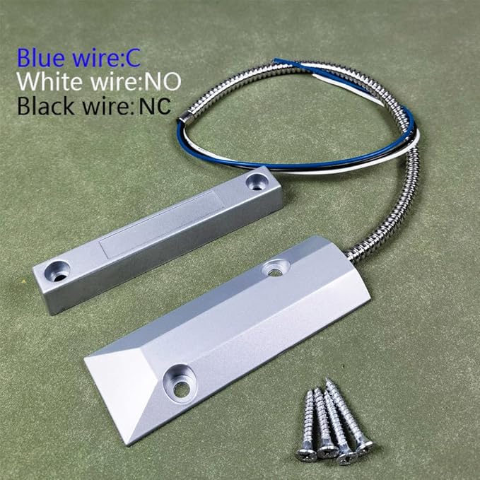 Rolling Door Contact Magnetic Reed Switch Alarm with 3 Wires for N.O./N.C. Applications OC-55