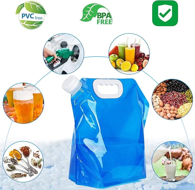 4 PCS Ice Bath Bags, Reusable Bathtub Freezer Water Bag, 5L+10L Cold Plunge Tub Accessories, Ice Baths at Home, Muscle Recovery for Athletes, Portable Ice Barrel Cold Therapy