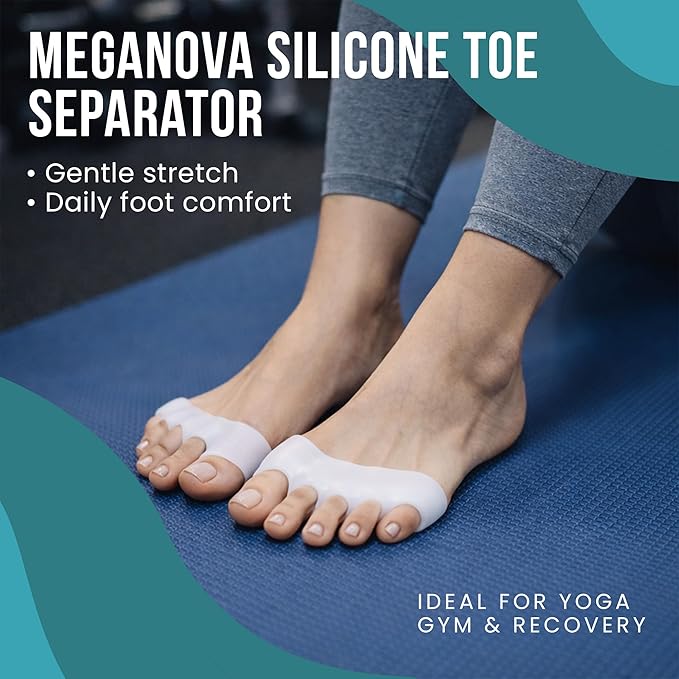 6 pcs Toe Separators for Men and Women – Gel Toe Spacers,toe Spreaders & toeStraighteners, Correct Bunion & Hammer Toes, Foot Alignment Aid, Pain Relief, Regular Size