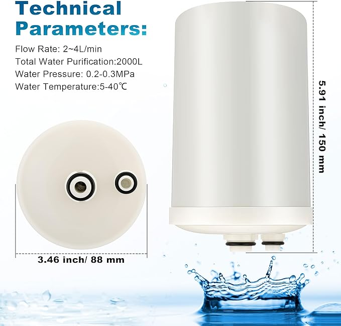 1 Pack Premium Grade Water Filter Replacement Compatible with HG-N Type Water Ionizer, Compatible with Enagic Kangen LeveLuk SD501, JrIV, KANGEN 8(Not Original Type Before 2010)