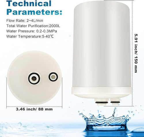 1 Pack Premium Grade Water Filter Replacement Compatible with HG-N Type Water Ionizer, Compatible with Enagic Kangen LeveLuk SD501, JrIV, KANGEN 8(Not Original Type Before 2010)