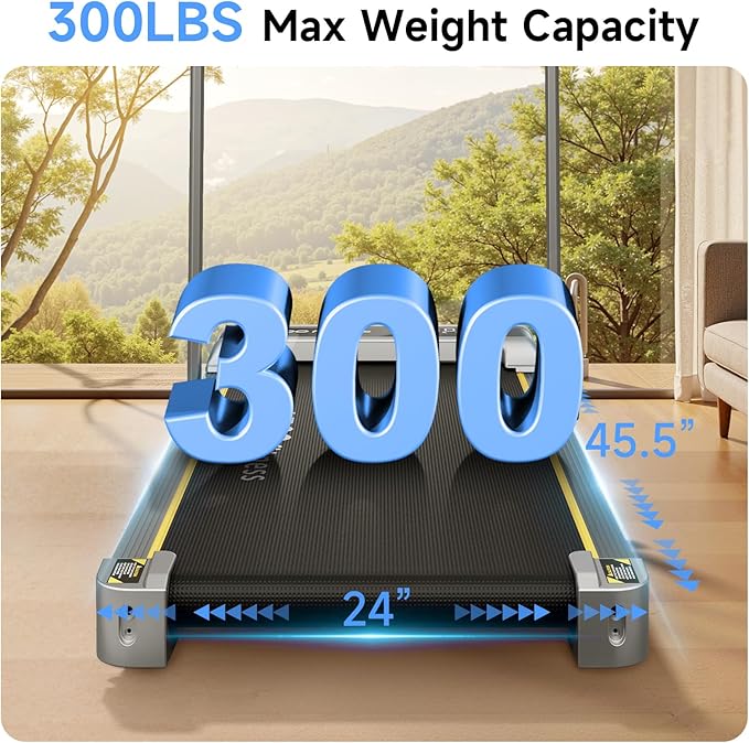 Walking Pad with Handles, Walking Pad Treadmill with Incline, 3 in 1 Foldable Treadmills for Home Office, Portable Under Desk Compact Design