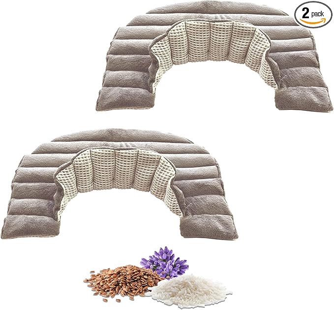 Heating Pad Solutions - Microwavable Neck and Shoulder Relaxer - Portable Upper Back Heating Pad - Reusable Hot Pack - 2 XL Packs - Lavender Aroma