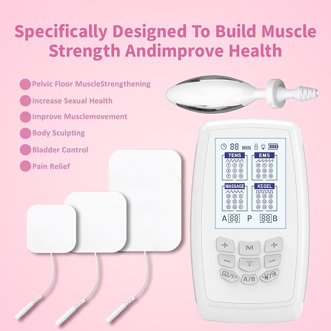 Kegel Trainer | Relieve Urinary Incontinence | Pelvic Floor Rehabilitation, Female Electric Muscle Stimulators TENS and EMS Suitable for Relieving Pain Not Included Battery1